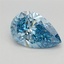 1.59 Ct. Fancy Vivid Blue Pear Lab Grown Diamond
