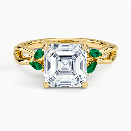 Engagement Ring With Emeralds