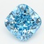 5.1 Ct. Fancy Vivid  Blue Cushion Lab Grown Diamond