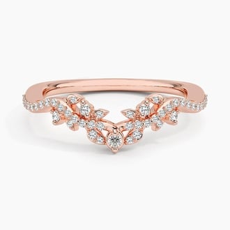 Luxe Veranda Diamond Ring in 14K Rose Gold