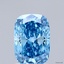 1.82 Ct. Fancy Vivid Blue Cushion Lab Grown Diamond