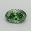 0.51 Ct. Fancy Vivid Pacific Green Oval Lab Grown Diamond
