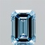 2.82 Ct. Fancy Vivid Blue Emerald Lab Grown Diamond