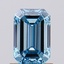 1.08 Ct. Fancy Vivid Blue Emerald Lab Grown Diamond