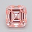 2.09 Ct. Fancy Intense  Pink Asscher Lab Grown Diamond