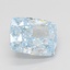 3.43 Ct. Fancy Intense Blue Cushion Lab Grown Diamond