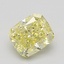 1.01 Ct. Fancy Intense Yellow Cushion Diamond
