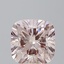 7.02 Ct. Fancy Intense Pink Cushion Lab Grown Diamond