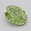 1.59 Ct. Fancy Vivid  Green Oval Lab Grown Diamond