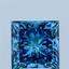 3.03 Ct. Fancy Vivid Blue Princess Lab Grown Diamond