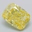 4.11 Ct. Fancy Intense Yellow Cushion Lab Grown Diamond