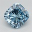 1.63 Ct. Fancy Intense Blue Cushion Lab Grown Diamond