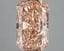 3.20 Ct. Fancy Vivid Orangy Pink Radiant Lab Grown Diamond