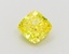 1.07 Ct. Fancy Vivid  Yellow Cushion Lab Grown Diamond