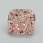5.01 Ct. Fancy Vivid Pink Cushion Lab Grown Diamond