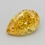 2.02 Ct. Fancy Vivid  Yellow Pear Lab Grown Diamond
