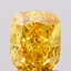 1.56 Ct. Fancy Vivid  Yellow Cushion Lab Grown Diamond