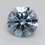 2.02 Ct. Fancy Vivid Blue Round Lab Grown Diamond