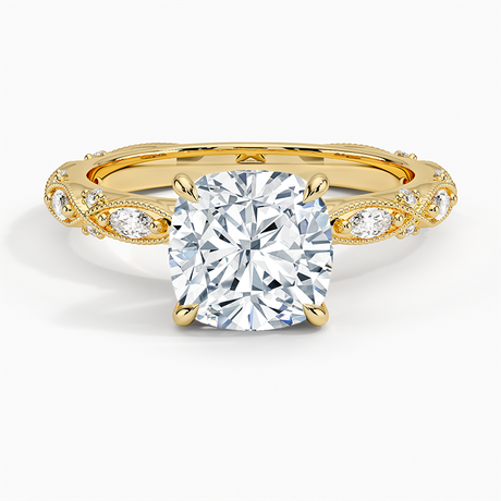 Milgrain Engagement Ring