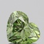 0.97 Ct. Fancy Vivid  Green Heart Lab Grown Diamond
