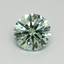 1.14 Ct. Fancy Vivid Green Round Lab Grown Diamond