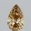 1.00 Ct. Fancy Intense  Yellow Pear Lab Grown Diamond