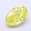 1.47 Ct. Fancy Vivid  Yellow Oval Lab Grown Diamond