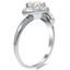The Swansea Ring, smalltop view on a hand