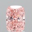 2.08 Ct. Fancy Vivid Pink Cushion Lab Grown Diamond