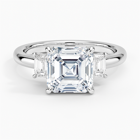 18K White Gold Petite Rhiannon Three Stone Diamond Ring (1/4 ct. tw.)