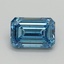 3.06 Ct. Fancy Vivid Blue Emerald Lab Grown Diamond