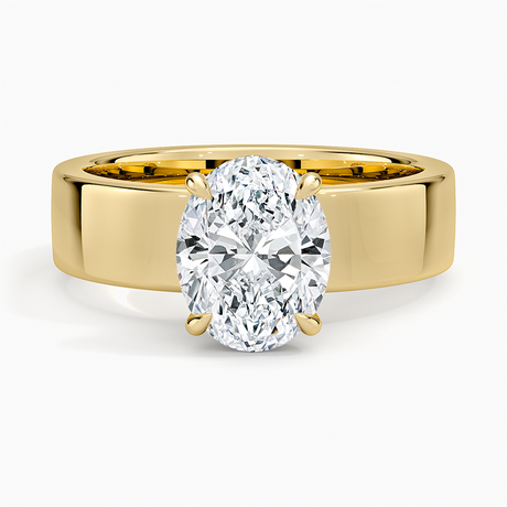 Thick Band Engagement Ring - Alden