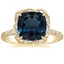 18K Yellow Gold Nova Halo Diamond Ring (1/2 ct. tw.), smalltop view
