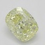 0.50 Ct. Fancy Light Yellow Cushion Diamond
