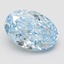 5.06 Ct. Fancy Vivid Blue Oval Lab Grown Diamond