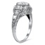 The Sandi Ring, smalltop view on a hand