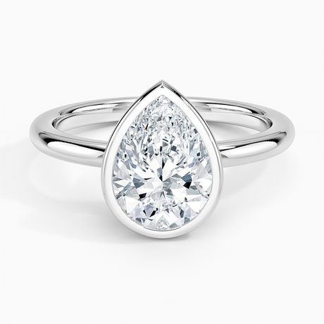 Platinum Julietta Bezel Solitaire Ring