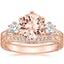 14KR Morganite Three Stone Hudson Bridal Set (1/3 ct. tw.), smalltop view