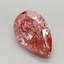 3.76 Ct. Fancy Vivid Pink Pear Lab Grown Diamond