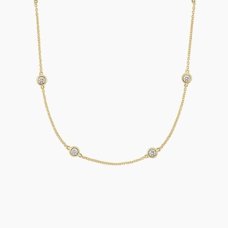 Bezel Strand 26 in. Diamond Necklace (7/8 ct. tw)
