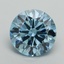 9.01 Ct. Fancy Vivid Blue Round Lab Grown Diamond