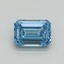 1.04 Ct. Fancy Vivid Blue Emerald Lab Grown Diamond
