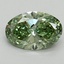 1.51 Ct. Fancy Vivid Green Oval Lab Grown Diamond