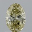 0.84 Ct. Fancy Intense Yellow Oval Lab Grown Diamond