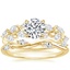 18K Yellow Gold Amaranta Diamond Ring (1/2 ct. tw.) with Winding Willow Diamond Ring