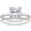 Platinum Secret Halo Diamond Ring with Whisper Diamond Ring (1/10 ct. tw.)