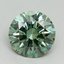 3.12 Ct. Fancy Vivid Green Round Lab Grown Diamond