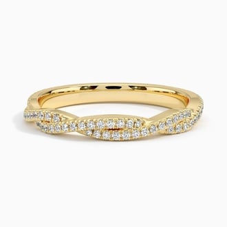 Petite Luxe Twisted Vine Diamond Ring (1/4 ct. tw.) in 18K Yellow Gold