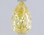 1.01 Ct. Fancy Intense  Yellow Pear Lab Grown Diamond