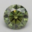 0.99 Ct. Fancy Green Round Lab Grown Diamond